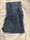 Old Navy Blue Denim Jumpsuit Collared Long Sleeve Button Front Pockets Size L — photo 9