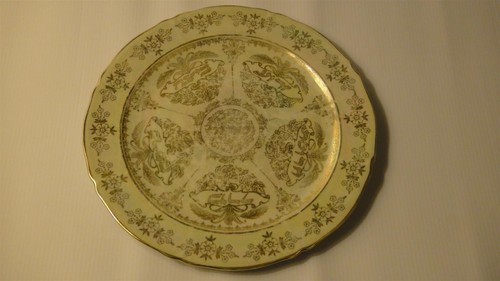 RARE ANTIQUE JUDAICA SEDER PESACH PASSOVER HEBREW LANGENTHAL PORCELAIN PLATE - Picture 4 of 12