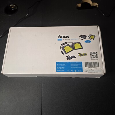 iKKEGOL Double USB Foot Pedal Switch Control PC Keyboard Action Pedal Never Used