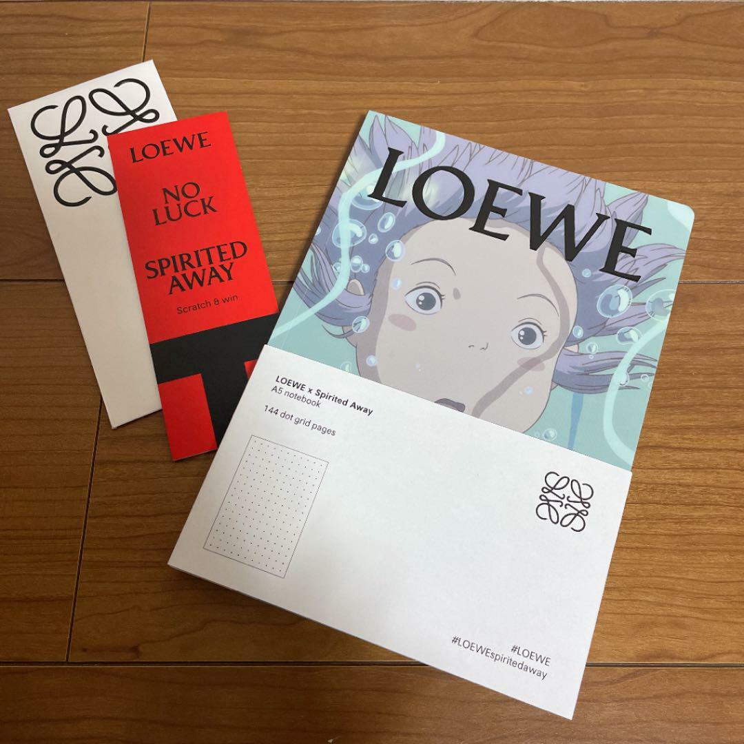 LOEWE x Spirited Away A5 ノート 希少品LOEWE x Spirited Away千と千尋の