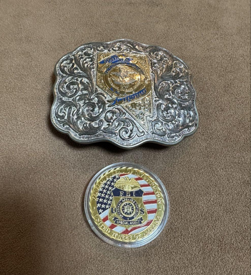 激レア FBI 60th Anniversary Academy buckle 激レア FBI 60th Anniversary Academy buckle