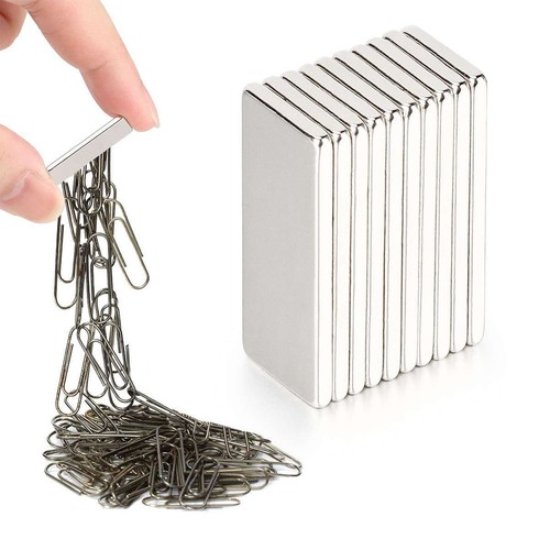 10/50/100 Pcs Super Strong Block Fridge Magnet Rare Earth Neodymium 25x8x2mm N45 - Picture 5 of 13