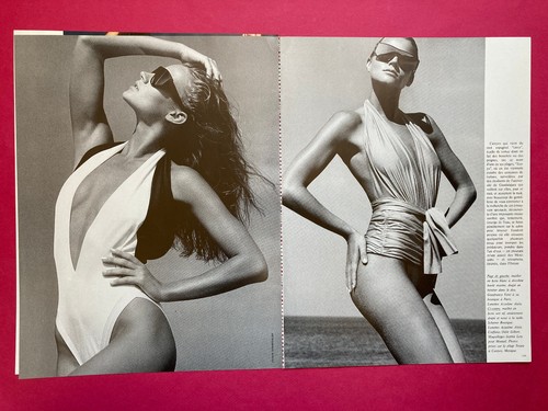 Patrick Demarchelier Vogue Paris photography 1986 press clipping photo Bikini - Picture 4 of 7