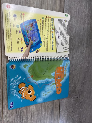 LeapFrog LeapPad Interactive Book & Cartridge Leap 1 Reading FINDING NEMO Pixar - Picture 7 of 13