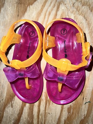 girls american eagle jelly sandals-7