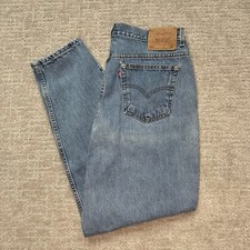 Vtg Levis 550 Jeans Women's 20M Light Blue Wash Relaxed Tapered MADE IN USA 90s