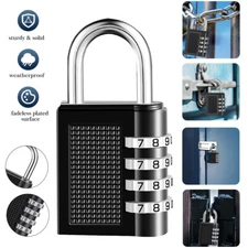 Combination Lock 4 Digit Locker Padlock for School Gym Sports Locker Fence Lock*