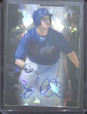 2014 Bowman Sterling Atomic Refractor Autograph #BSPA-BD Braxton Davidson 3/10