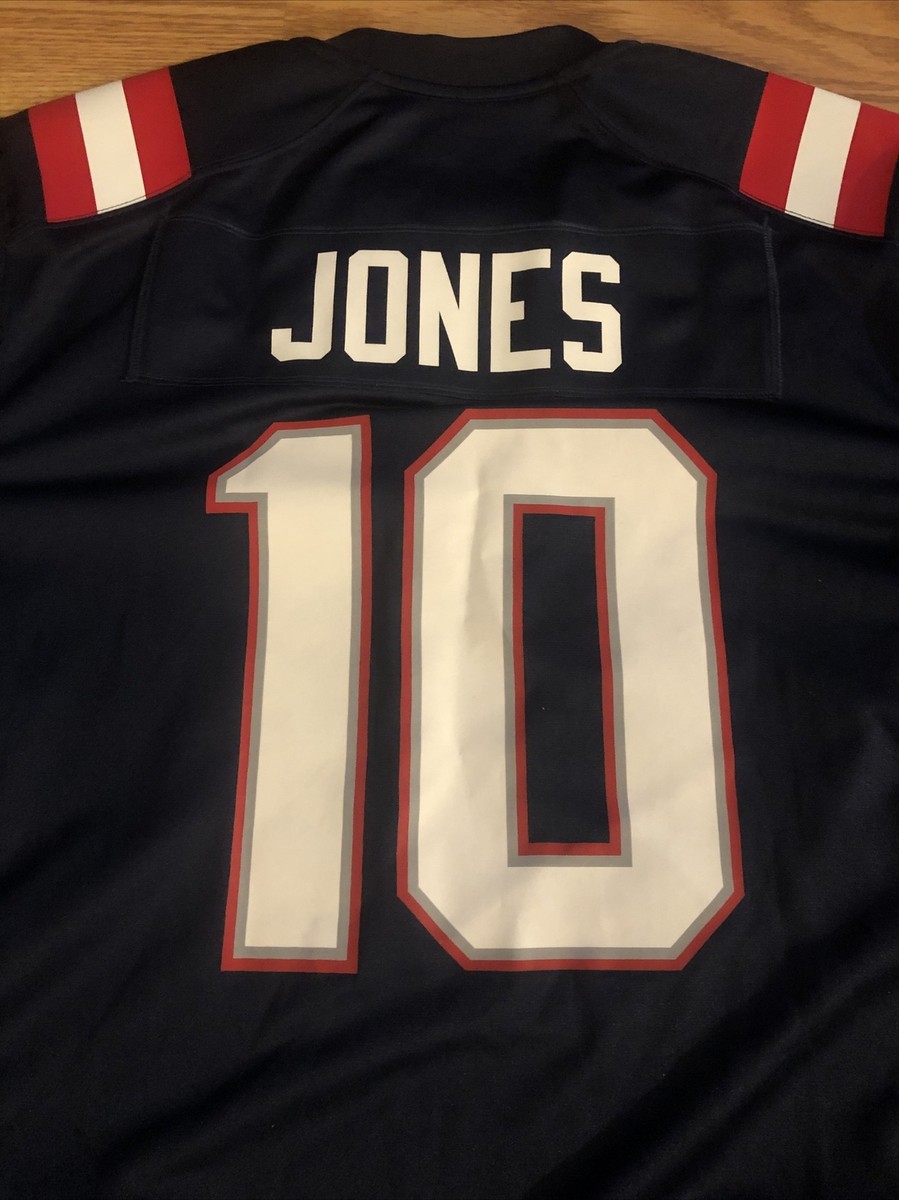 新発売】 Nike NFL Jersey White #10 QB Jones Mac Patriots
