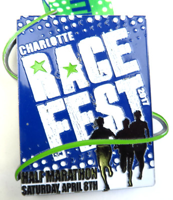 Charlotte Race Fest Half Marathon Finisher Medal 2017 RMS