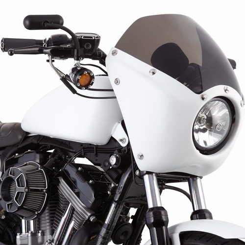 Arlen Ness Black Mini Oval Micro Mirrors Set Pair Black Harley Dyna Touring XL - Picture 6 of 8