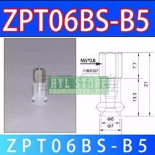 10PC /pack ZPT06BS-B5 Vacuum Suction Cup