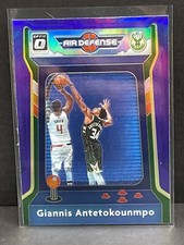 2020-21 Optic Air Defense Purple Prizm 1 Giannis Antetokounmpo Milwaukee Bucks