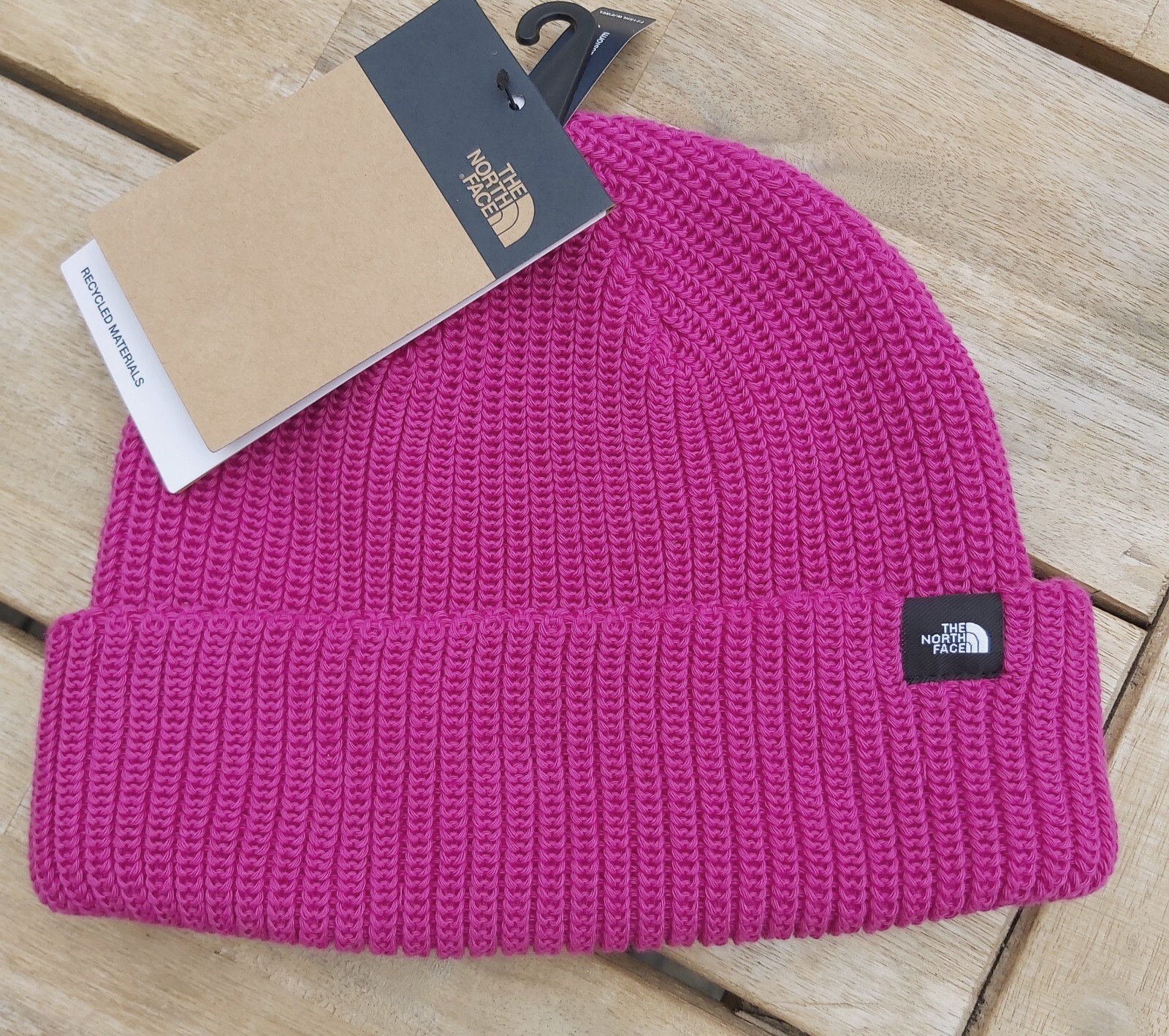 Genuine THE NORTH FACE Fuscia Pink FISHERMANS BEANIE Cuff UNISEX Dockyard NFbox1