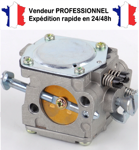 Carburateur Pour Tronçonneuse Husqvarna 61 266 268 272 XP - Compatible Tillotson HS254B - Inclut Filtre à Air, Bougie, Joint Et Kit De Réparation