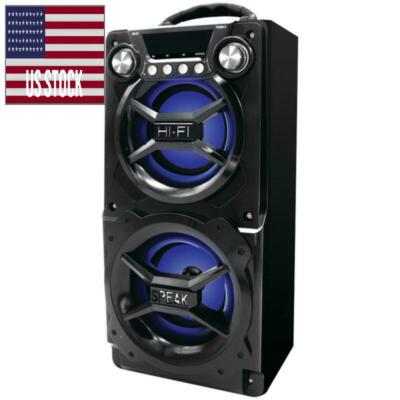 party speaker system bluetooth big led portable stereo light up tailgate loud