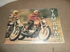 1973 Yamaha Motorcycle Models Catalog Brochure Enduro Motocross Street Emmaus PA