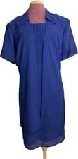 Studio One Women's Evening Dress Twin Set Blue Size 16