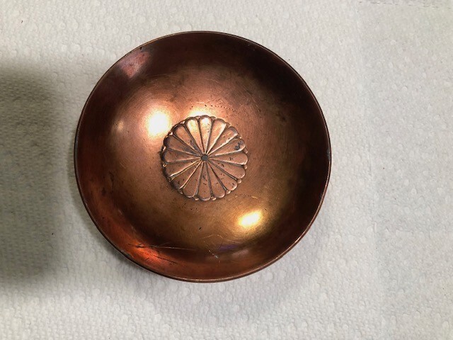 Japanese Brass Military Saki Drinking Cup