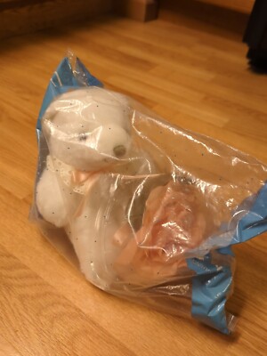 Vintage Avon Bearing Blossom Plush Teddy Bear White The Gift Collection Rose 