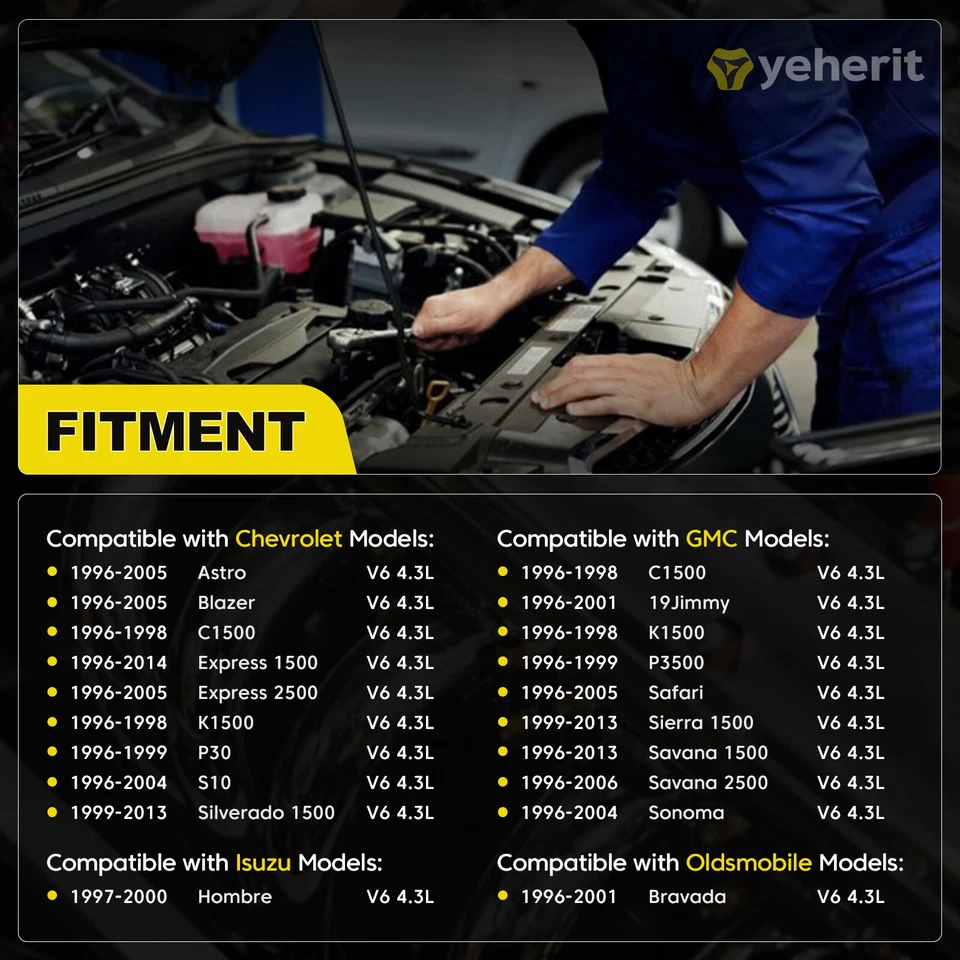 Injetor de combustível FJ503 Spider 6 cilindros para Chevy Silverado 1500 S10 GMC 4.3L V6 - Imagem 2 de 4