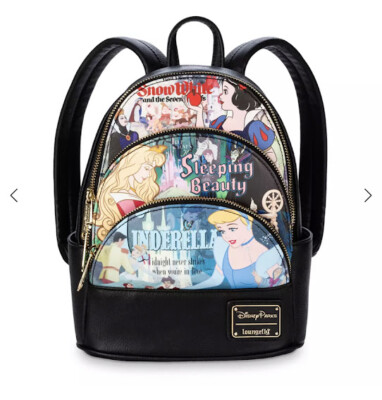 Cinderella,Sleeping Beauty,Snow White Disney Parks Loungefly mini backpack  BN w/