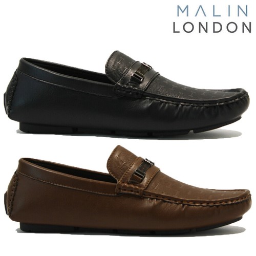 MENS FAUX LEATHER SLIP ON LOAFERS CASUAL DRIVING MOCCASIN BOAT DECK SHOES SIZE - Picture 2 of 27