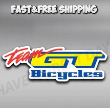 GT Bikes Team GT Decal / Sticker 10 sizes Tracking FREE SHIPPING 