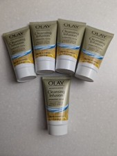 5pcs 1oz Olay Micropolishing Facial Cleanser Crushed Ginger Citrus 5oz Total