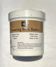 Foaming Bath Butter - 100% Pure Premium Quality Scrub Skin Body - 16 oz - Vegan