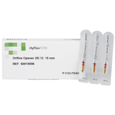 Coltene Hyflex EDM Ni - Ti Heat  Treated Roatry Files Finishing Set of 3 Files.