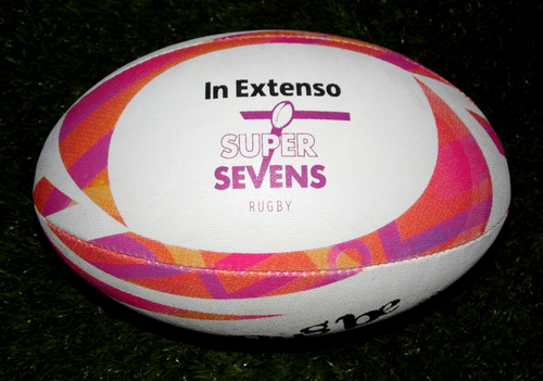 Ballon De Rugby De Match Gilbert Du FC Grenoble - Occasion, Couleur Blanc