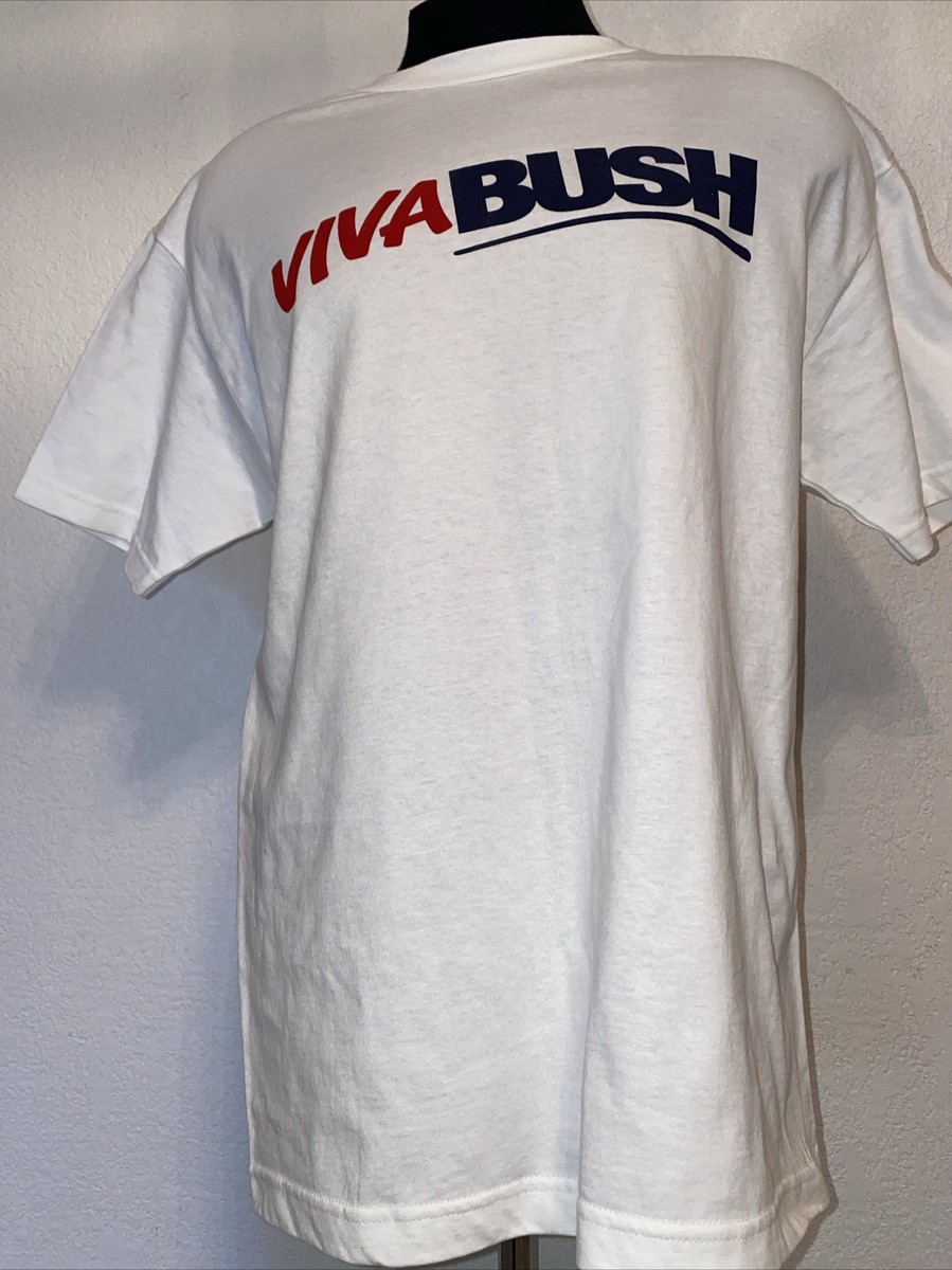 VINTAGE George W Bush Presidential Campaign VIVA BUSH T-Shirt