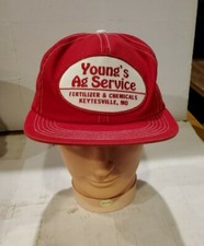 Vintage Snap Back Hat PATCH YOUNG'S Ag Services KEYTESVILLE MISSOURI