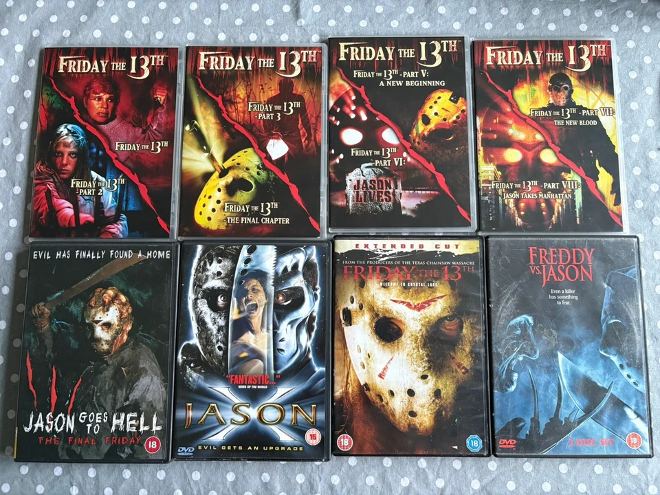 FRIDAY THE 13TH DVD COLLECTION PART 1 2 3 4 6 7 8 9 10 FREDDY V JASON + REMAKE - Image 3 of 4