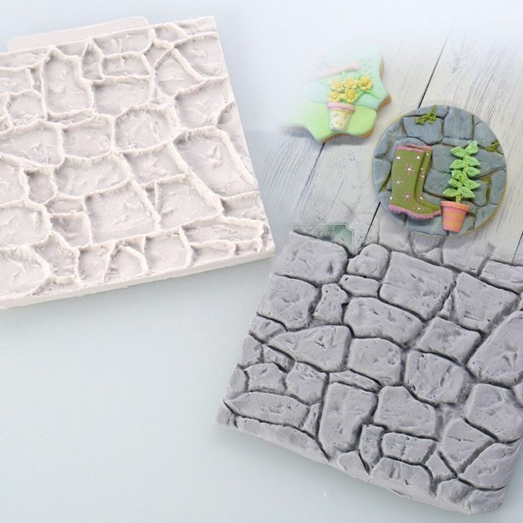 Pebble Wall Silikonowa forma Pastoral Designer DIY Brick Concrete Molds Panel ścienny