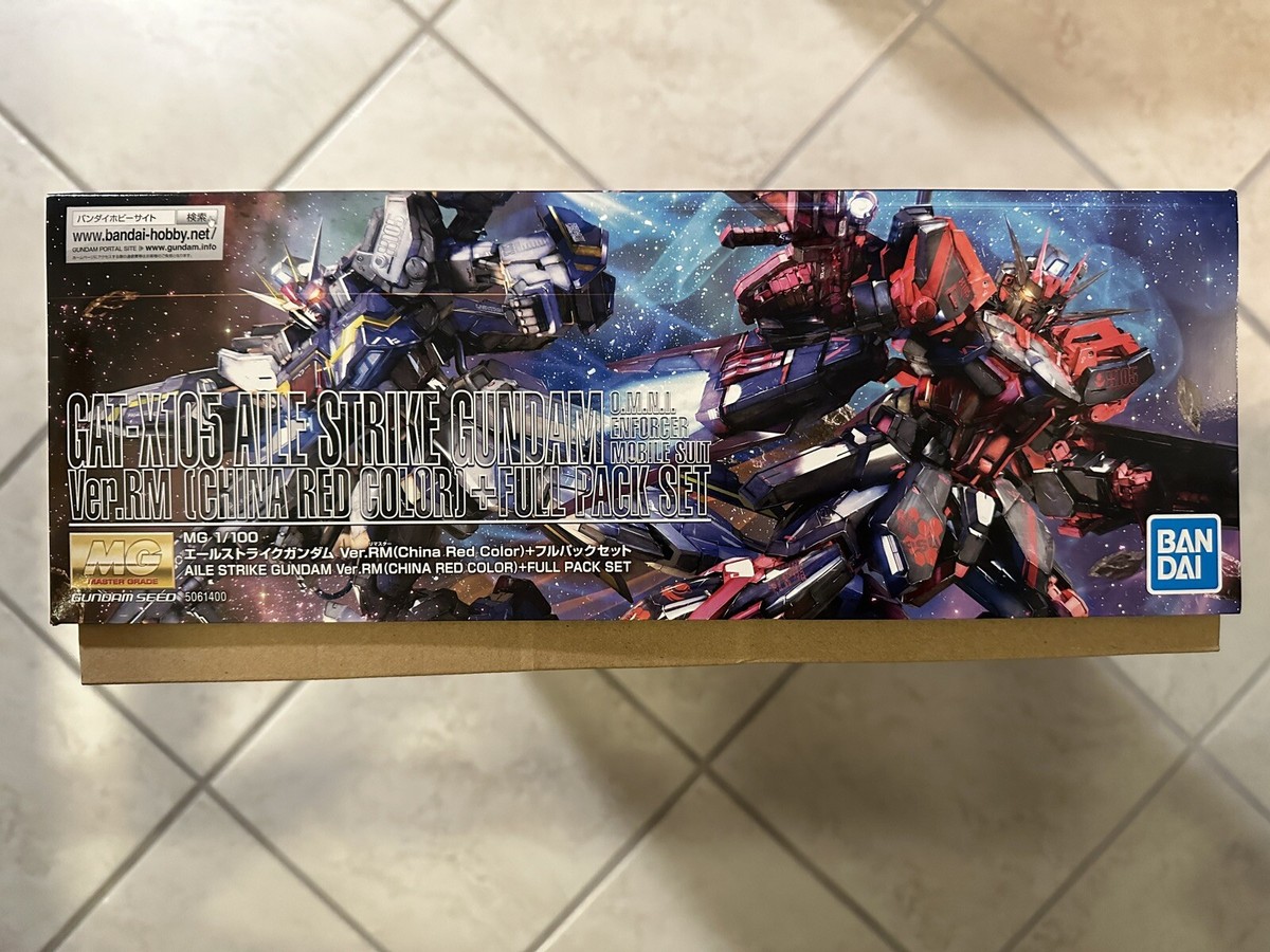 MG AILE STRIKE GUMDAM ver.RM & 武器拡張セット MG 1/100 AILE STRIKE GUNDAM Ver. RM - Brookhurst Hobbies