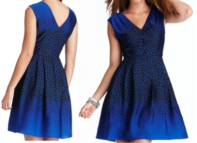 NWT Ann Taylor LOFT Ombre Giraffe Print Dress Size 2