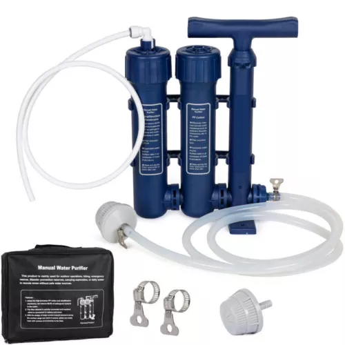 Portable Soldier Water Filter Purifier for Hiking Camping Fishing Outdoors Trip