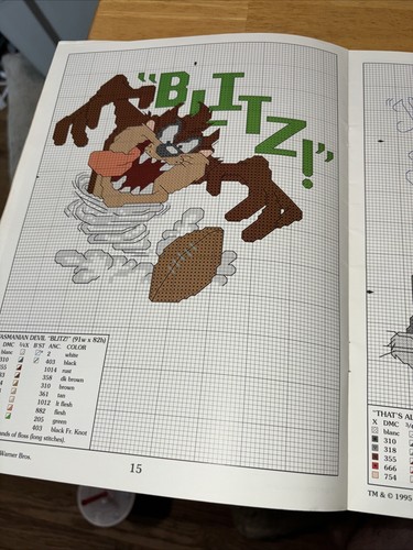 Leisure Arts The Official Looney Tunes Cross Stitch Book - Picture 12 of 18