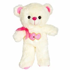14" PINK PLUSH VALENTINE BEAR