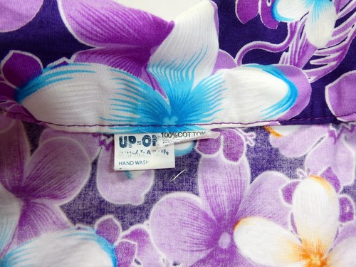 Camisa Hawaiana con Collar Con Botones Auténtica Hecha en Tailandia, Púrpura, Calce L/XL - Imagen 9 de 24