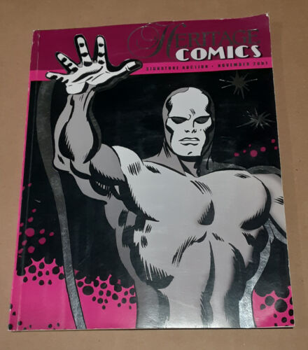 Catálogo de subastas de la firma de Heritage Comics noviembre de 2001 con CD Silver Surfer cubierta - Imagen 1 de 3