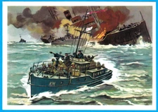 I.Rodinov 1976 Russian postcard THE WOUNDED RESCUED by transports