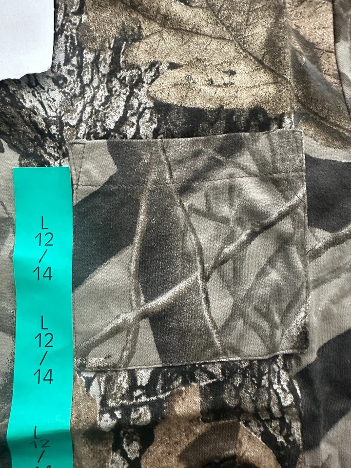 Boys Winchester Camo Tee Shirt Youth Large Vintage Realtree Hardwoods NWT - Image 3 of 4