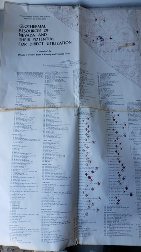 1979 MAP Geothermal Resources of Nevada & Their Potential for Direct Utilization - Picture 8 of 17