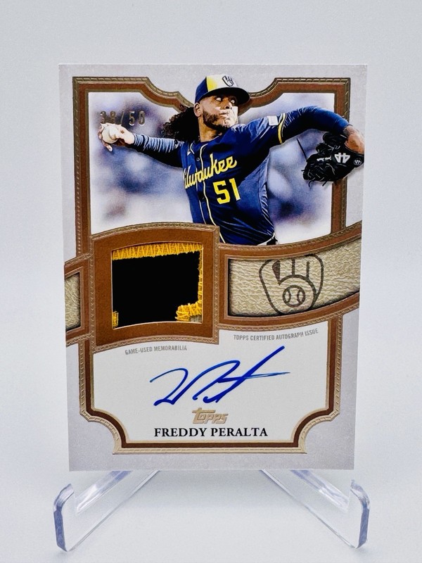 2026 Topps Series 2 FREDDY PERALTA Flagship Auto On Card Patch /50 Game Used