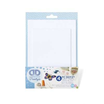 Diamond Dotz Diamond Painting Zubehör: Stoffpackung: Uni Ohne Kleber: 4 Stück