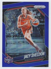 2025 Panini Prizm WNBA Jacy Sheldon Blue Prizm /199 #113 Mystics