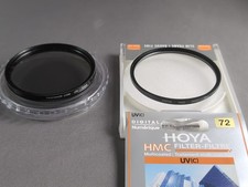 2x 72mm Lens Filters Hoya UV & Circular Polarizer CPL (7dayshop)